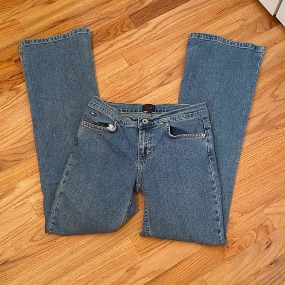 Tommy Hilfiger Lola Vintage Jeans Size 27 Flag Logo - Picture 10 of 10